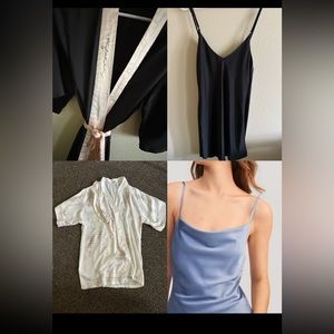 Bundle New gilly hicks night robe and silky pajamas dress